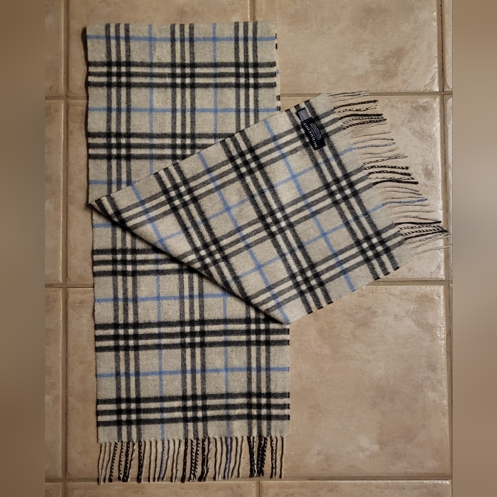 Authentic Burberry Check Cashmere Scarf